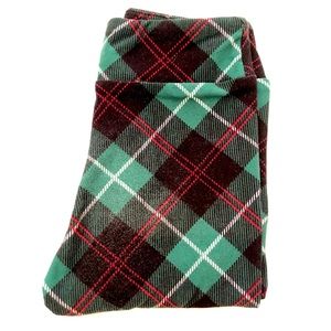 Green plaid LuLaRoe kids SM leggings